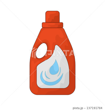 Illustration of Detergent bottle 137191784