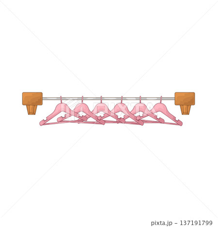 Illustration of Hanger rack Illustration of Hanger rack 137191799