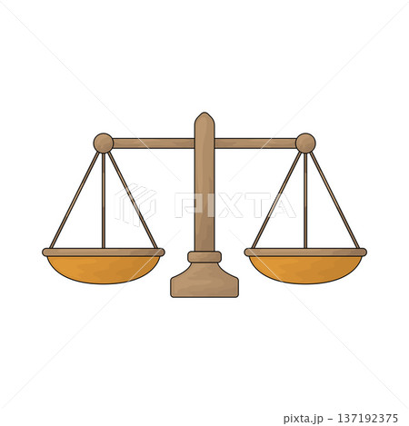 Illustration of Merchant Scales 137192375