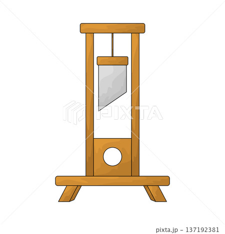 Illustration of guillotine  137192381