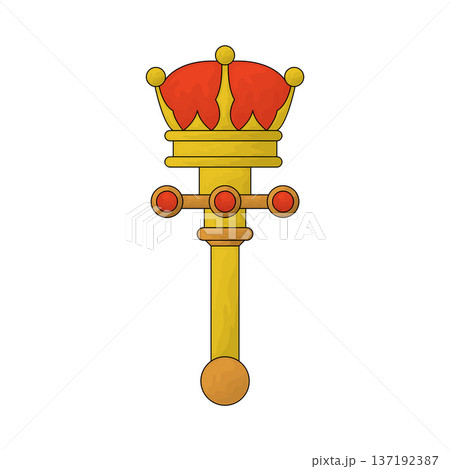 Illustration of King Scepter Illustration of King Scepter 137192387