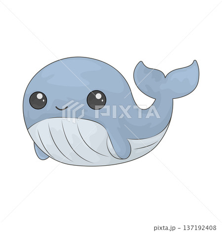 Illustration of Cute whale 137192408