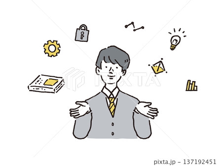 高校生の教育　イメージイラスト 137192451