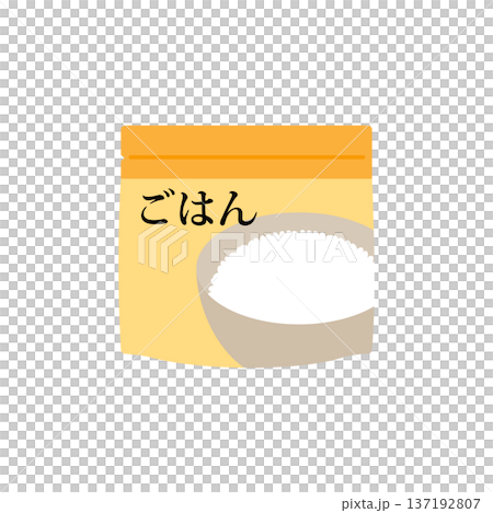 緊急食品範例:白米飯 緊急食品範例:白米飯 137192807