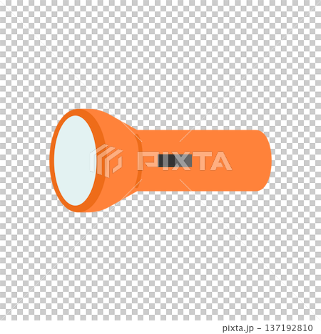 Orange flashlight 137192810
