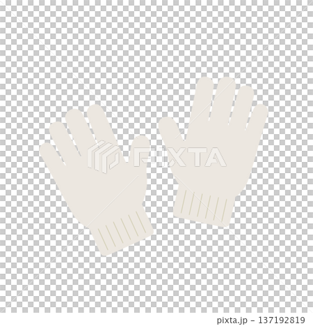 シンプルでフラットな軍手のイラスト 137192819