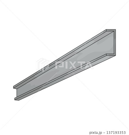 Illustration of Steel Beam Illustration of Steel Beam 137193353