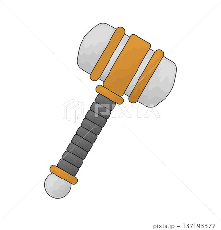 Illustration of War hammer Illustration of War hammer 137193377