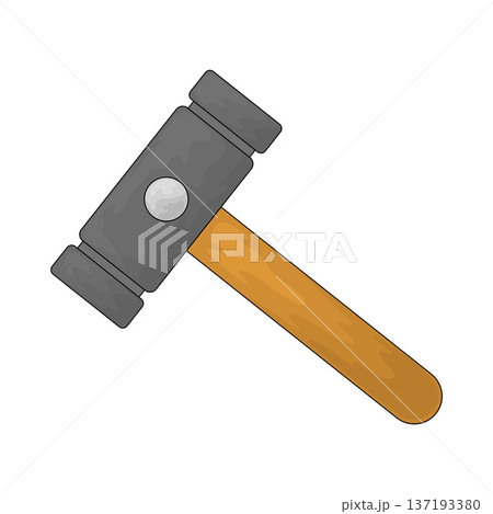 Illustration of Blacksmith Hammer Illustration of Blacksmith Hammer 137193380