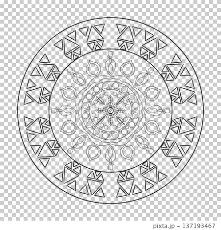 drawing of a mandala art 137193467