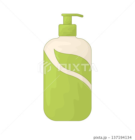 Illustration of Shampoo Bottle 137194134
