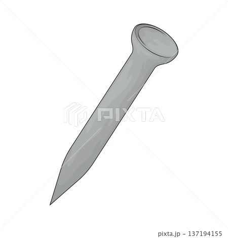 Illustration of nail Illustration of nail 137194155