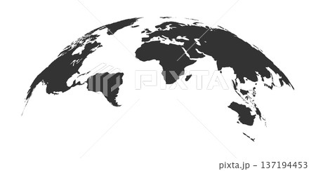 Illustration of a Colored map of world. 137194453