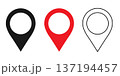 Location pin icon on transparent background vector 137194457
