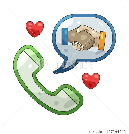 Illustration of call Illustration of call 137194643