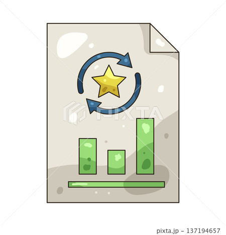 Illustration of business report 137194657