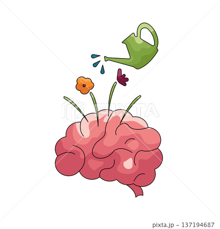Illustration of brain  137194687