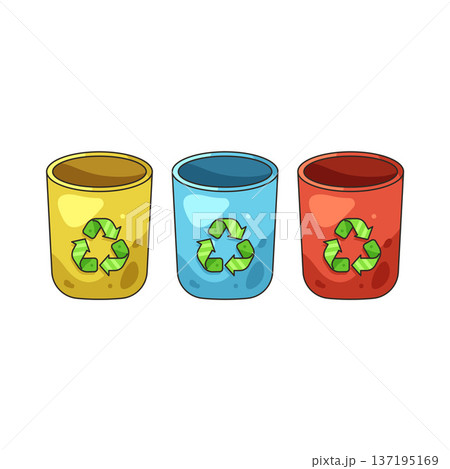 Illustration of recycle bin  137195169