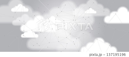 Cloud concept technology science background and network security Cloud concept technology science background and network security 137195196