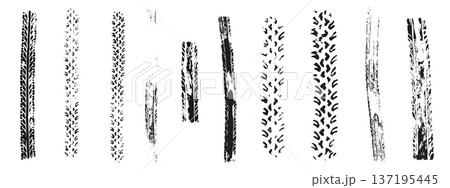 Black tire track marks isolated on white Black tire track marks isolated on white 137195445