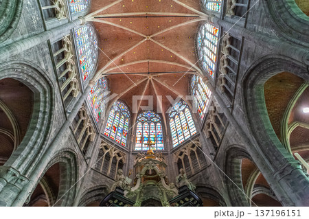 Interiors of Saint Bavon cathedral, Ghent, Belgium 137196151