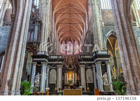 Interiors of Saint Bavon cathedral, Ghent, Belgium 137196156