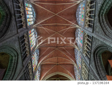 Interiors of Saint Bavon cathedral, Ghent, Belgium 137196164