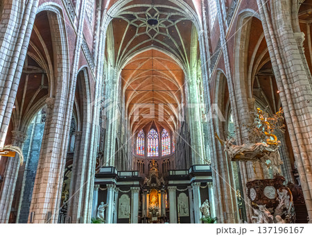 Interiors of Saint Bavon cathedral, Ghent, Belgium 137196167