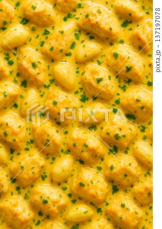 鶏肉のガーリッククリーム煮 シュクメルリのテクスチャ 137197078