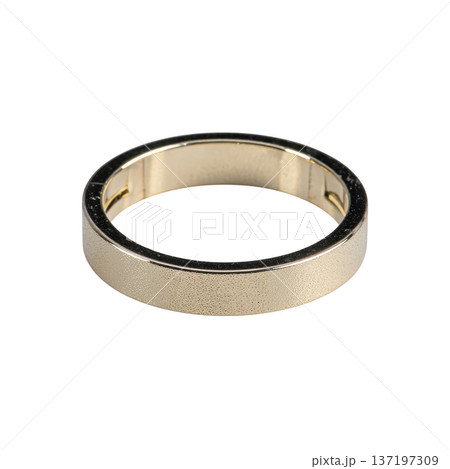 Sleek gold bracelet with minimalist design, perfect for adding elegance to any outfit. smooth finish and simple style make it versatile accessory for various occasions 137197309