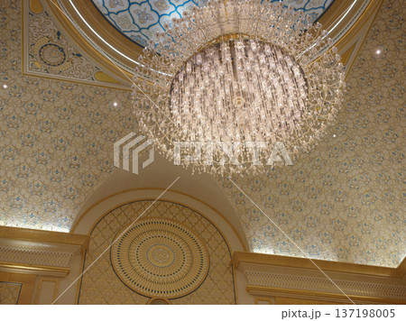 Abu Dhabi, UAE January 15, 2024 Qasr Al Watan Palace Grand Hall Interior Abu Dhabi, UAE January 15, 2024 Qasr Al Watan Palace Grand Hall Interior 137198005