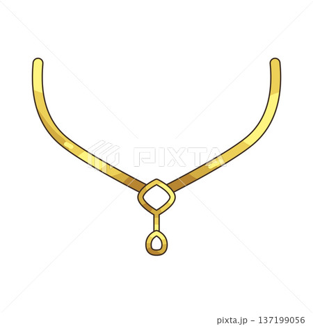 Illustration of necklace 137199056