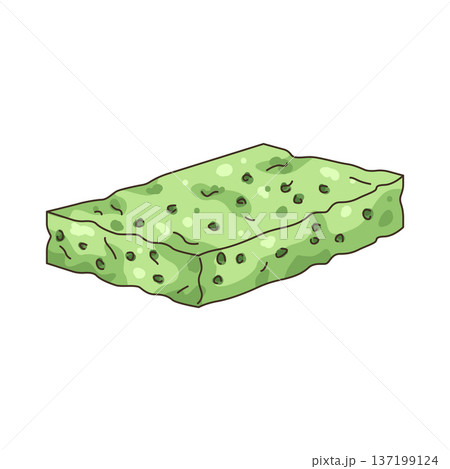 Illustration of dish sponge Illustration of dish sponge 137199124