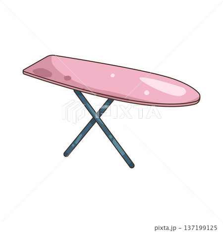 Illustration of ironing board  137199125