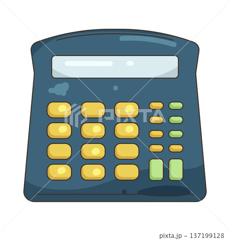 Illustration of calculator Illustration of calculator 137199128