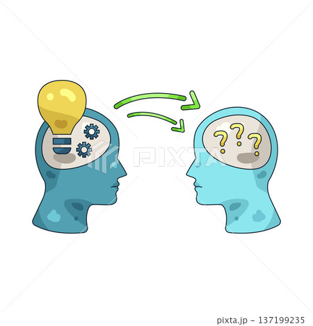 Illustration of Sharing of ideas Illustration of Sharing of ideas 137199235