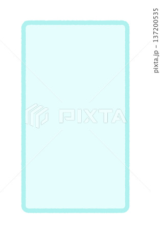 かわいい手書きの水色の長方形 - パステルカラーのシンプルな縦長フレームやラベル素材 - 9:16 かわいい手書きの水色の長方形 - パステルカラーのシンプルな縦長フレームやラベル素材 - 9:16 137200535
