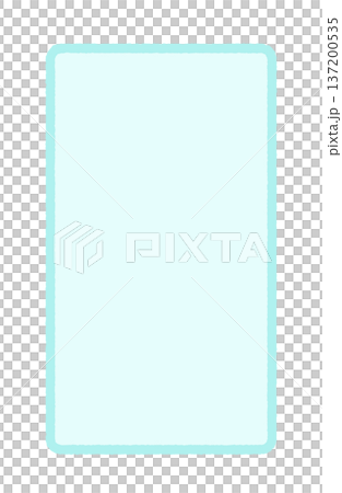 かわいい手書きの水色の長方形 - パステルカラーのシンプルな縦長フレームやラベル素材 - 9:16 かわいい手書きの水色の長方形 - パステルカラーのシンプルな縦長フレームやラベル素材 - 9:16 137200535