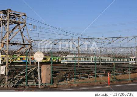 東武鉄道森林公園電車基地の風景 137200739