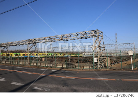 東武鉄道森林公園電車基地の風景 東武鉄道森林公園電車基地の風景 137200740