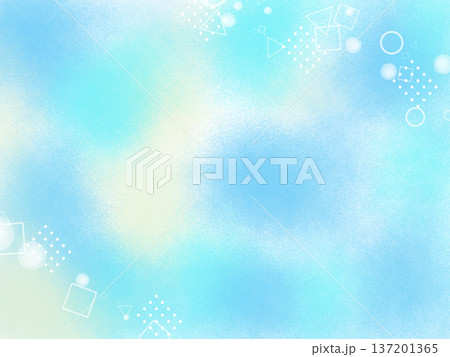 ふわふわのステンドグラス風イラスト 137201365