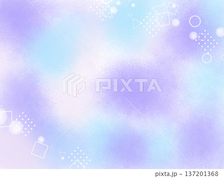 ふわふわのステンドグラス風イラスト ふわふわのステンドグラス風イラスト 137201368