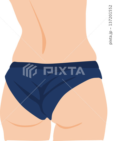 ダイエットに成功した女性のイラスト ダイエットに成功した女性のイラスト 137201552