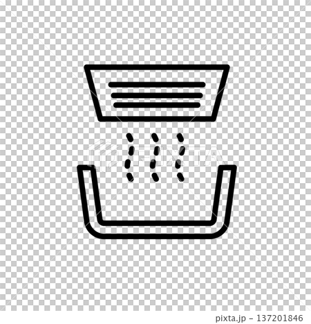 浴室通風矢量圖標 浴室通風矢量圖標 137201846