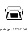 天井カセットエアコン　ベクターアイコン 137201847