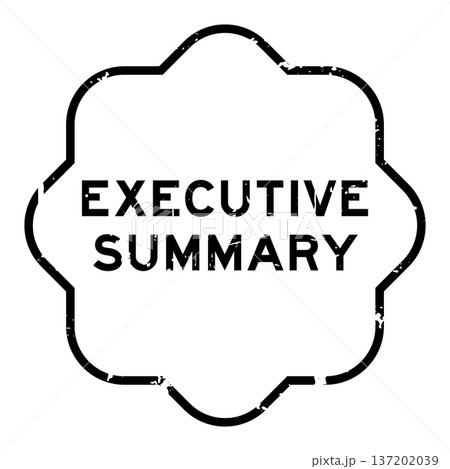 Grunge black executive summary word square rubber seal stamp on white background Grunge black executive summary word square rubber seal stamp on white background 137202039