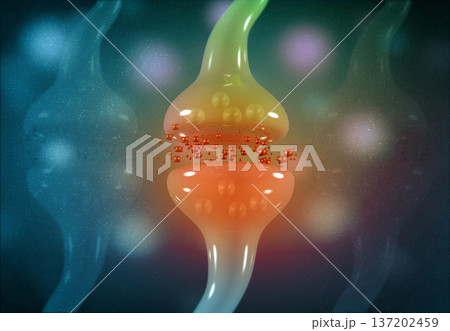 Neuron cells sending electrical chemical signals Neuron cells sending electrical chemical signals 137202459