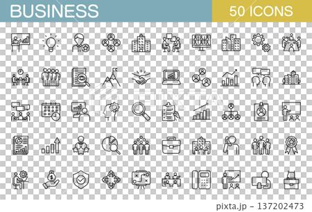 商務圖示集：辦公室工作人員、會議、招募等。 137202473