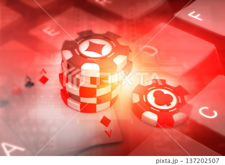 Rummy and Poker on keyboard 137202507