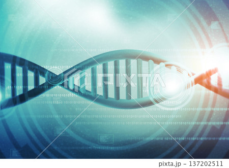 DNA with scientific background 137202511